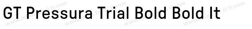 GT Pressura Trial Bold Bold Itali字体转换